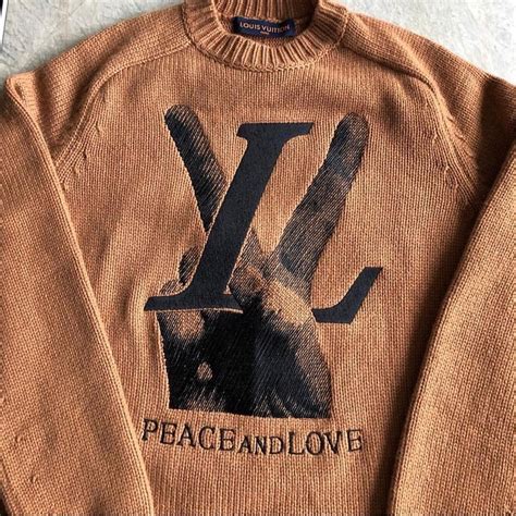 louis vuitton peace and love hoodie